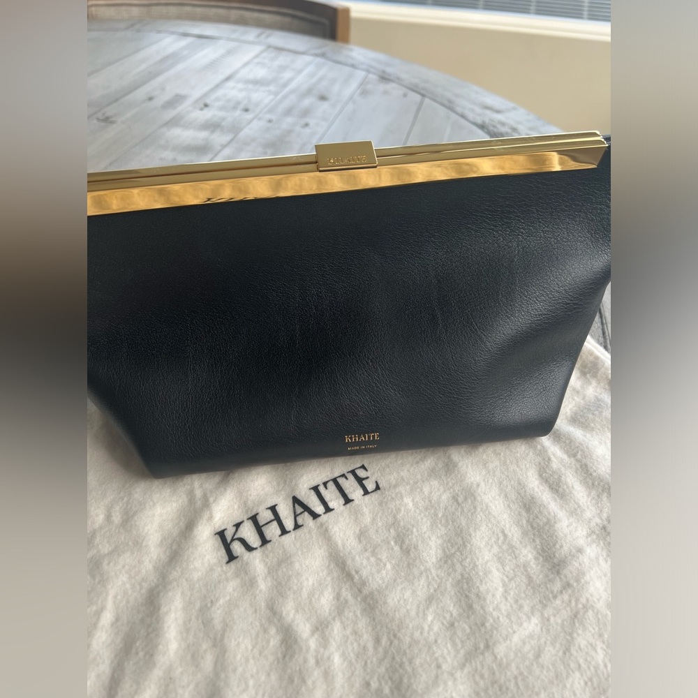 Khaite, THE AIMEE CLUTCHin Black Leather